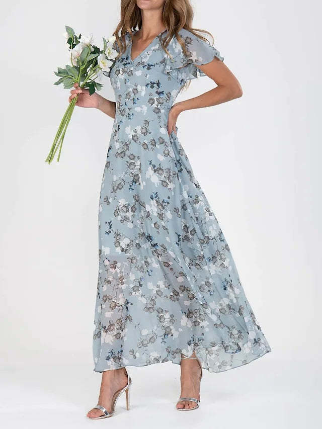 Floral Dress With Fringe