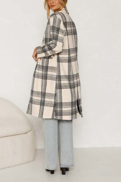 Plaid Longline Coat