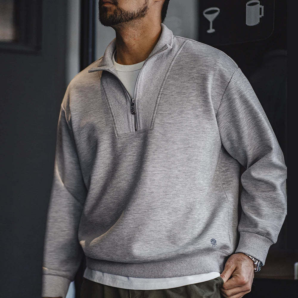 Modern Casual Quarter-Zip Sweater