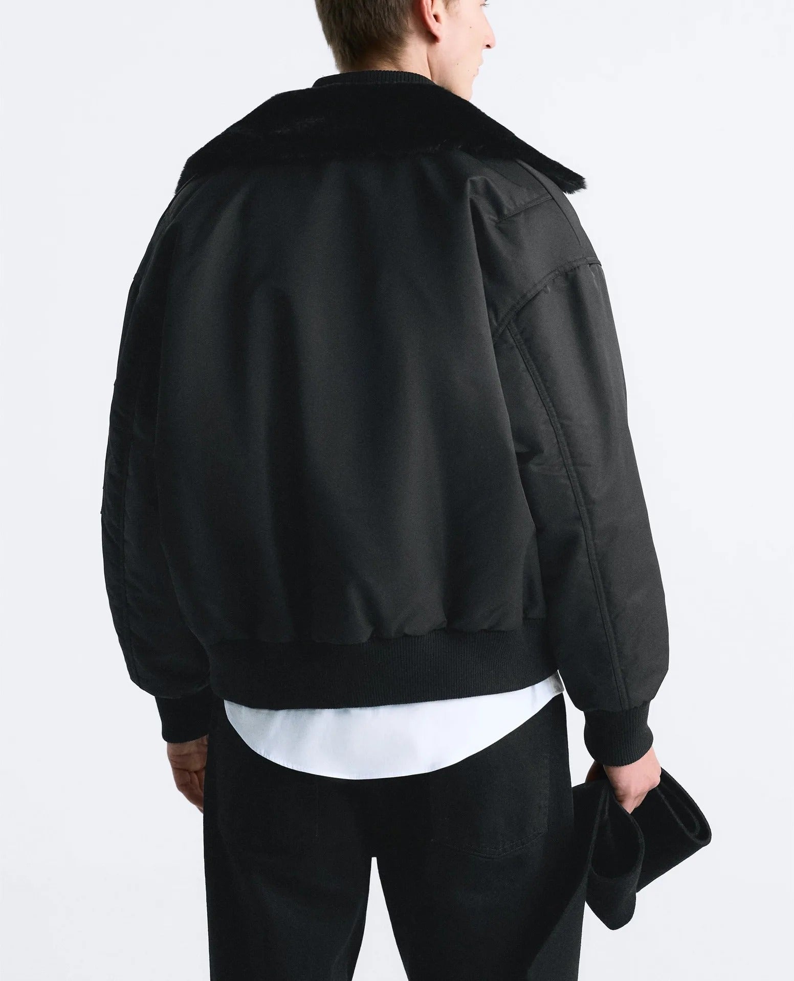 Men's Sherpa Collar Bomber Jacket