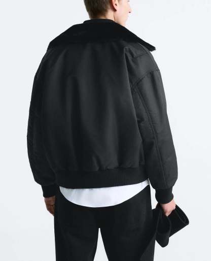 Men's Sherpa Collar Bomber Jacket