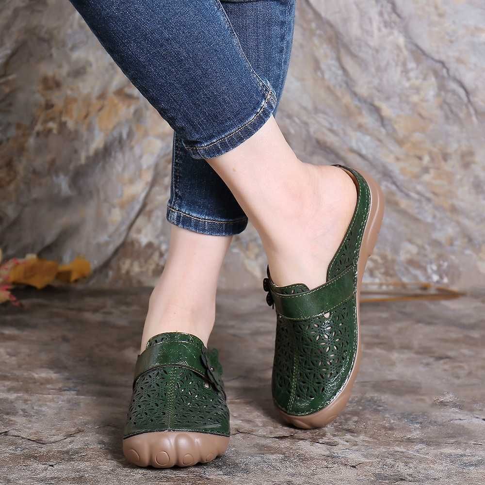 Comfortable Retro Backless Casual Sandals
