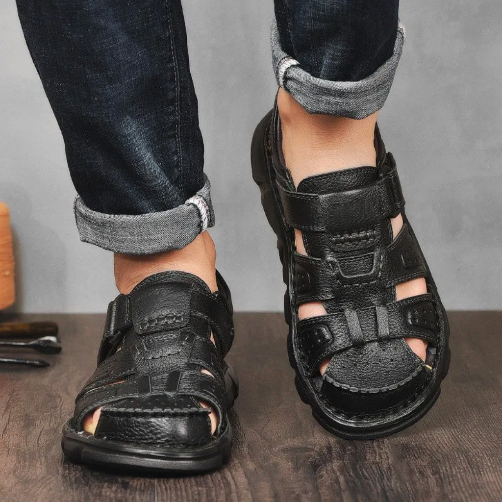 Men's Genuine Leather Summer Sandals