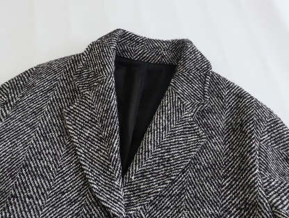 Women's Herringne Pattern Overcoat