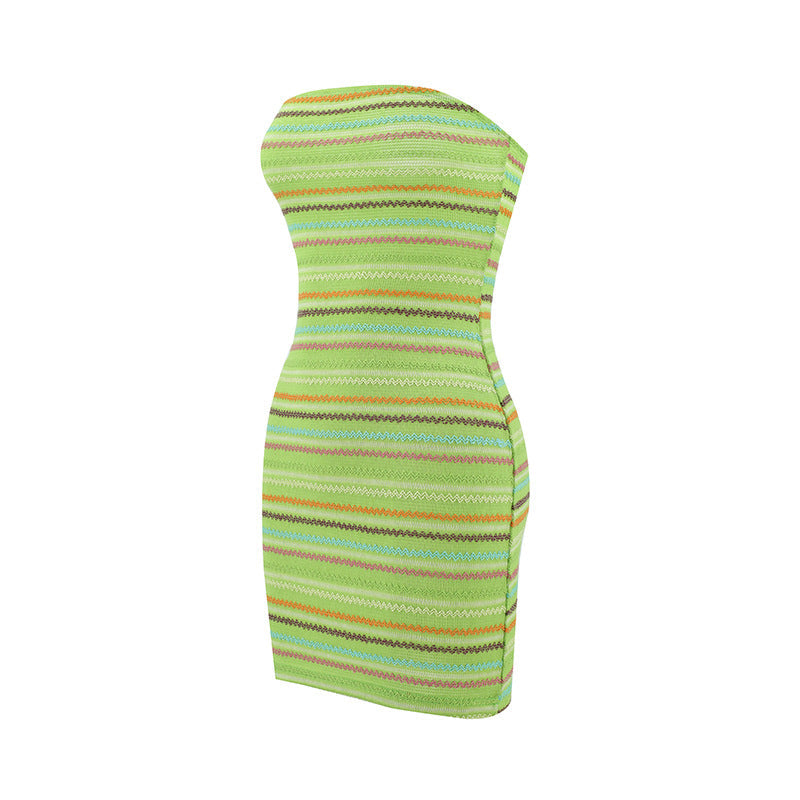  Chic Striped Mini Dress