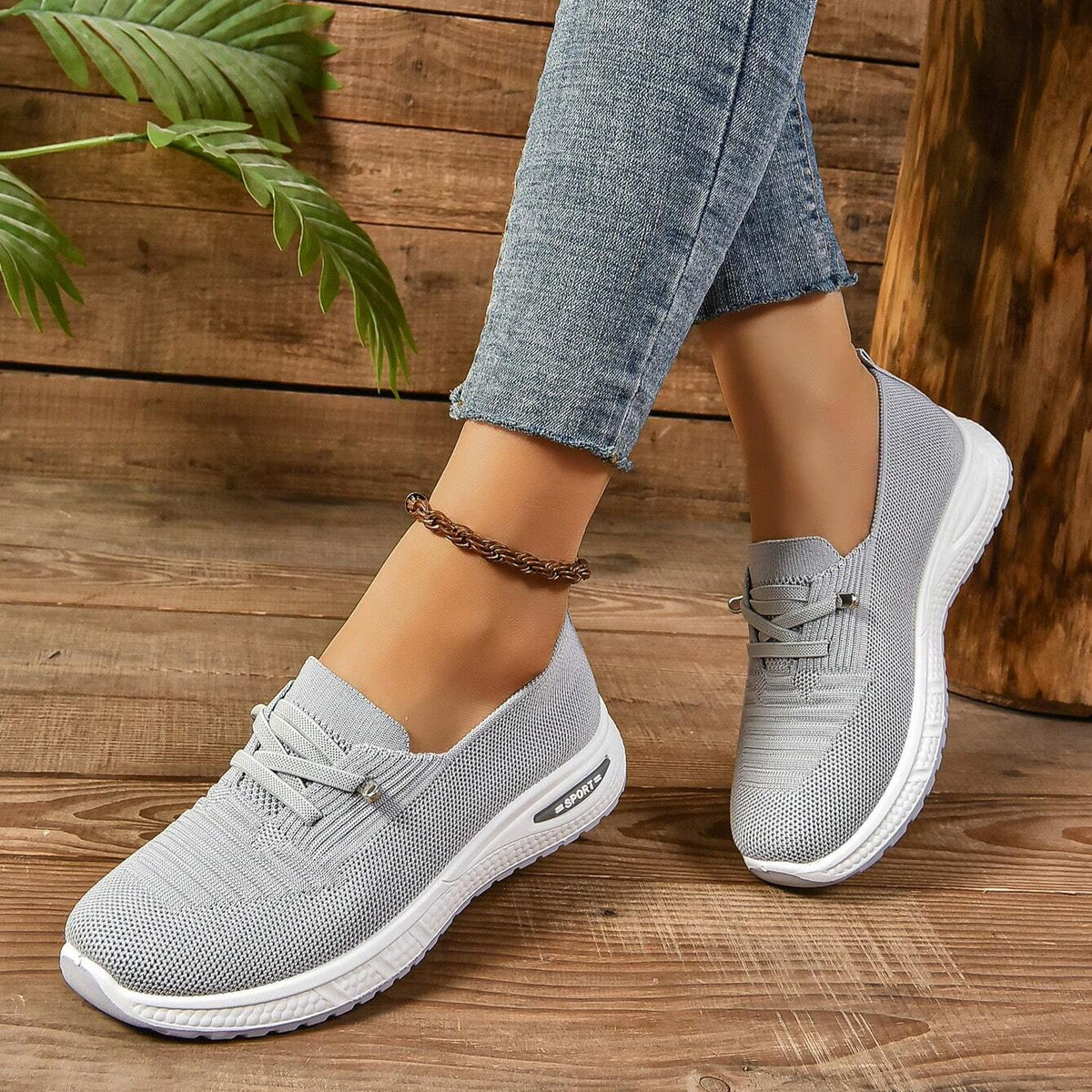 Women Slip On Orthopedic Sneakers Lightweight Wide Width Soft Sole Arch Support Non-Slip Shoes