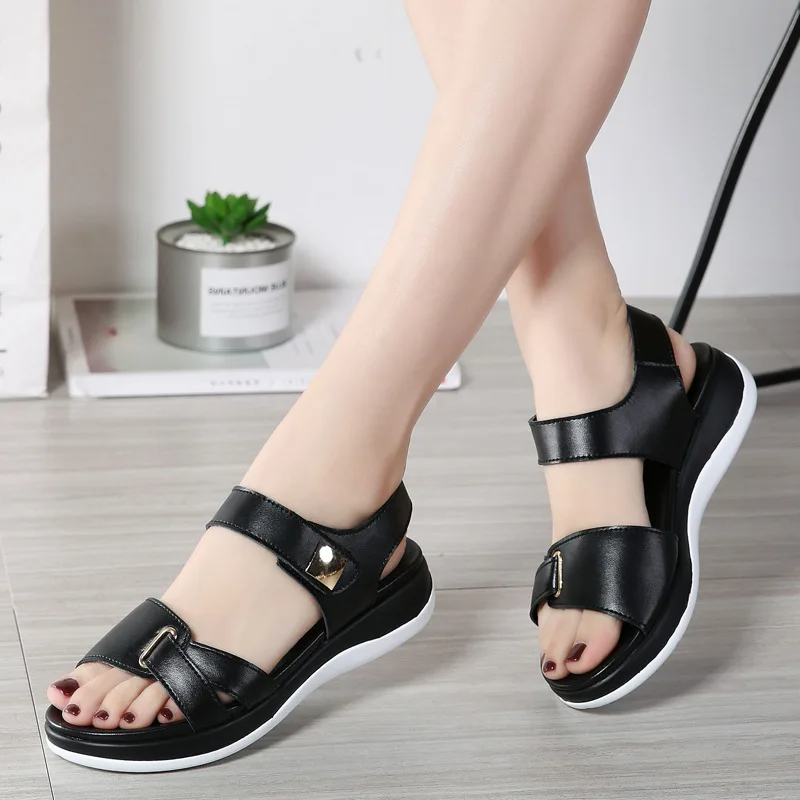 Women's Arch Support Leather Sandals