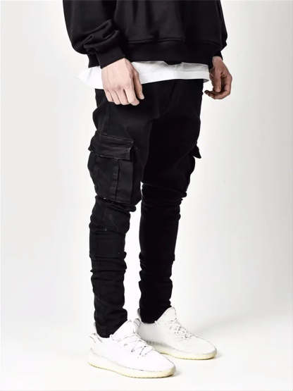 Skinny Fit Cargo Jeans
