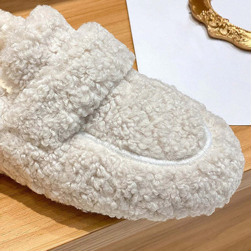 Winter Plush Slip-On Outdoor Loafer Shoes