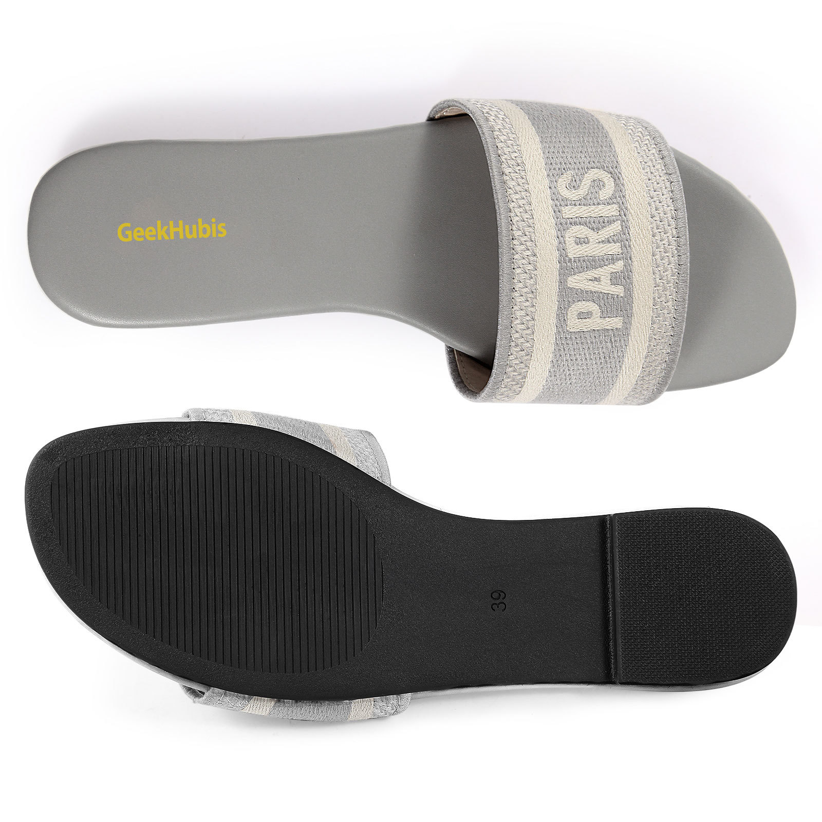 Casual Beach Flat Slide Sandal - PARIS
