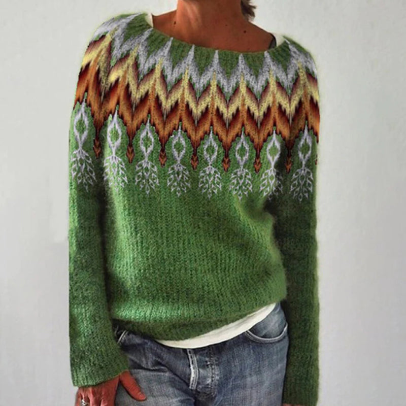 Knitted Sweater With Print