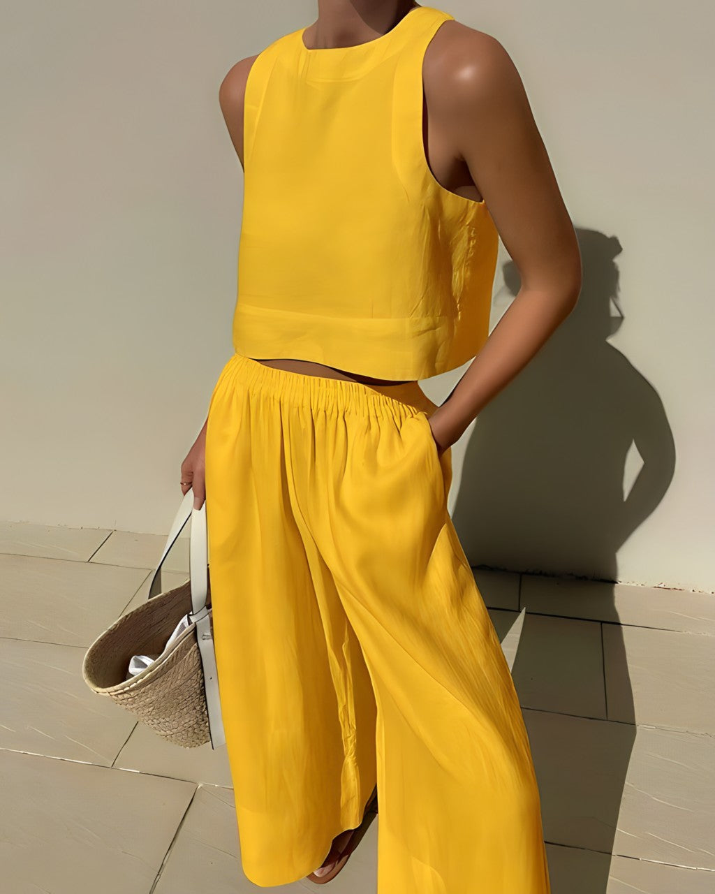 SASummer Linen Two Piece Set