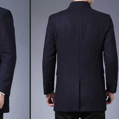 Effen Wool Trench Coat Windproof