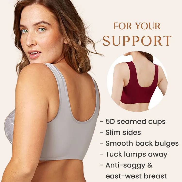 Front Closure 5D Shaping Push Up Bra – Seamless, Beauty Back, Comfy