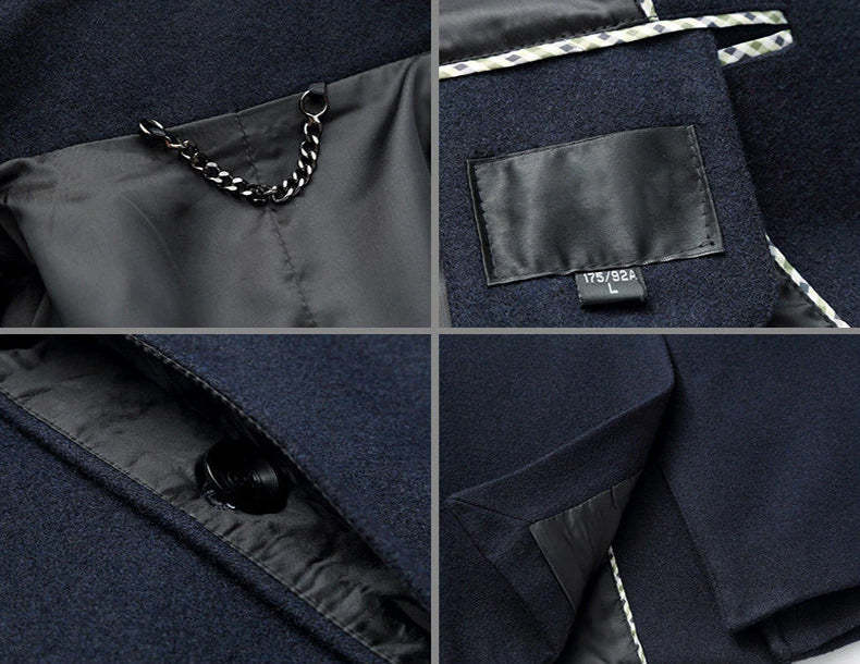 Men's Long Wool Coat