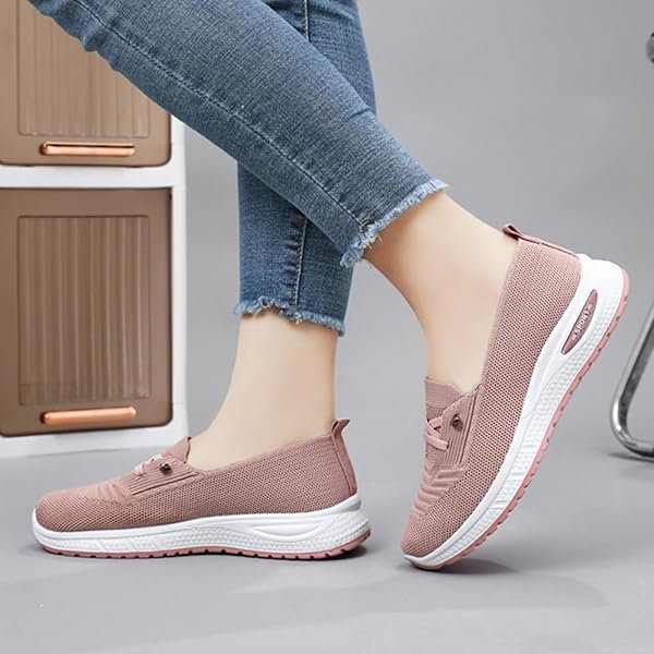 Women's Mesh Knitted Slip-On Casual Orthopedic Sneakers