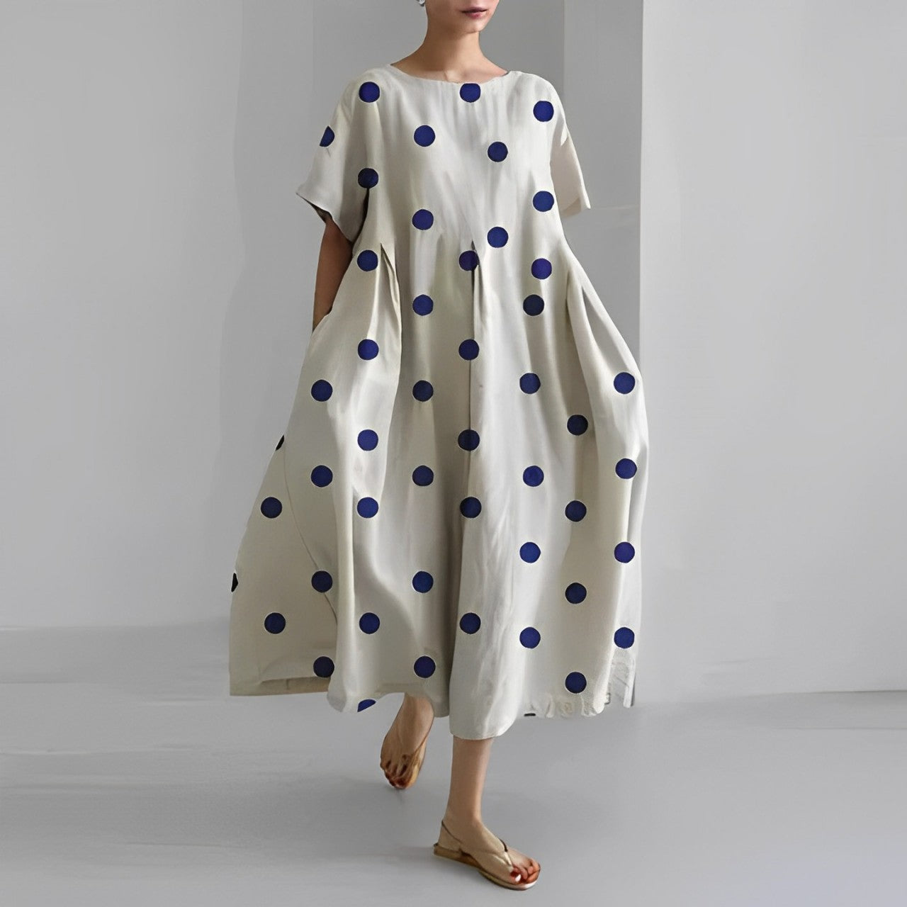 Floral Pattern Midi Dress