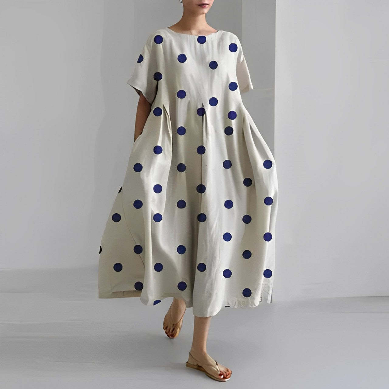 Floral Pattern Midi Dress