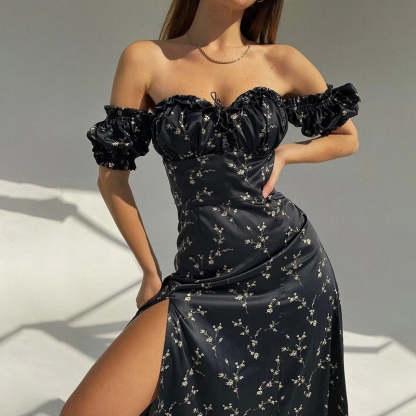 Off Shoulder Floral Summer Dress