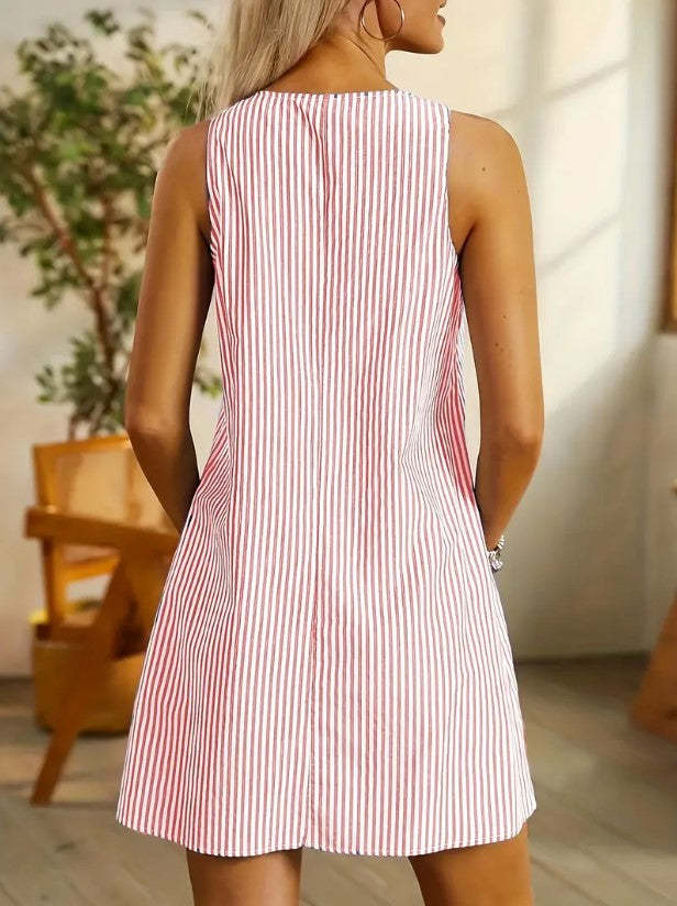 Sleeveless Striped Summer Dresses
