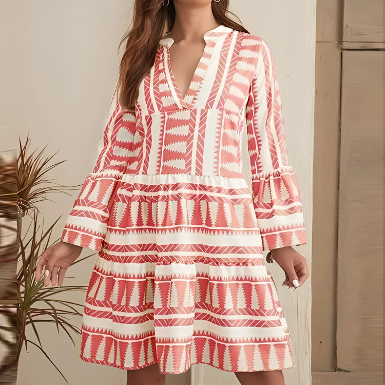 Striped Detail Mini Dress