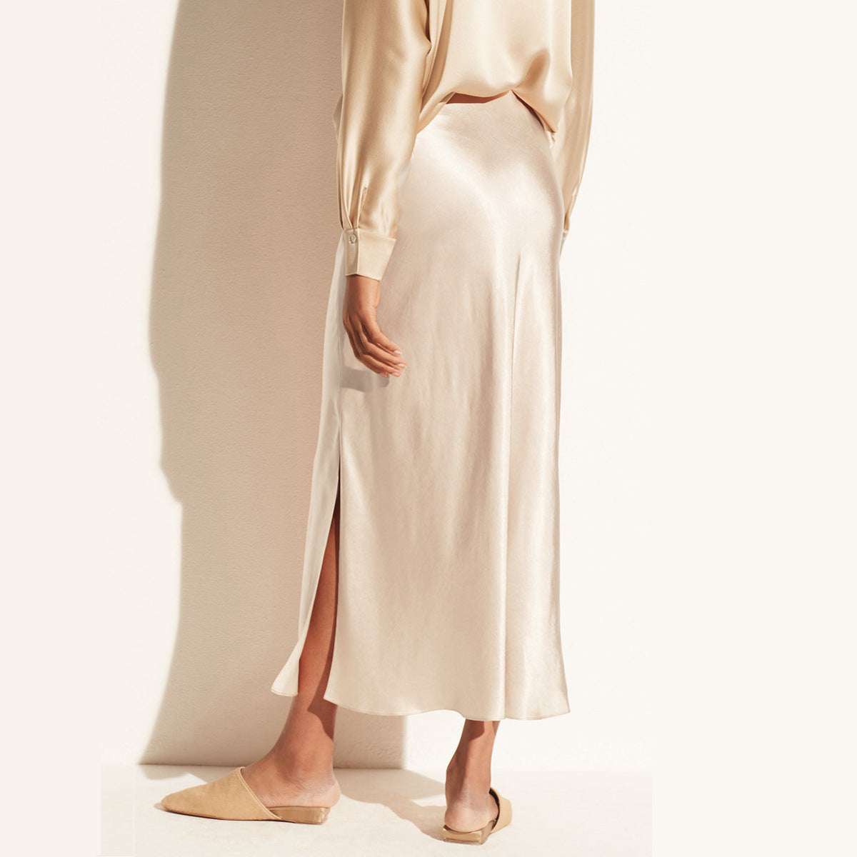 Side-Slit Maxi Skirt