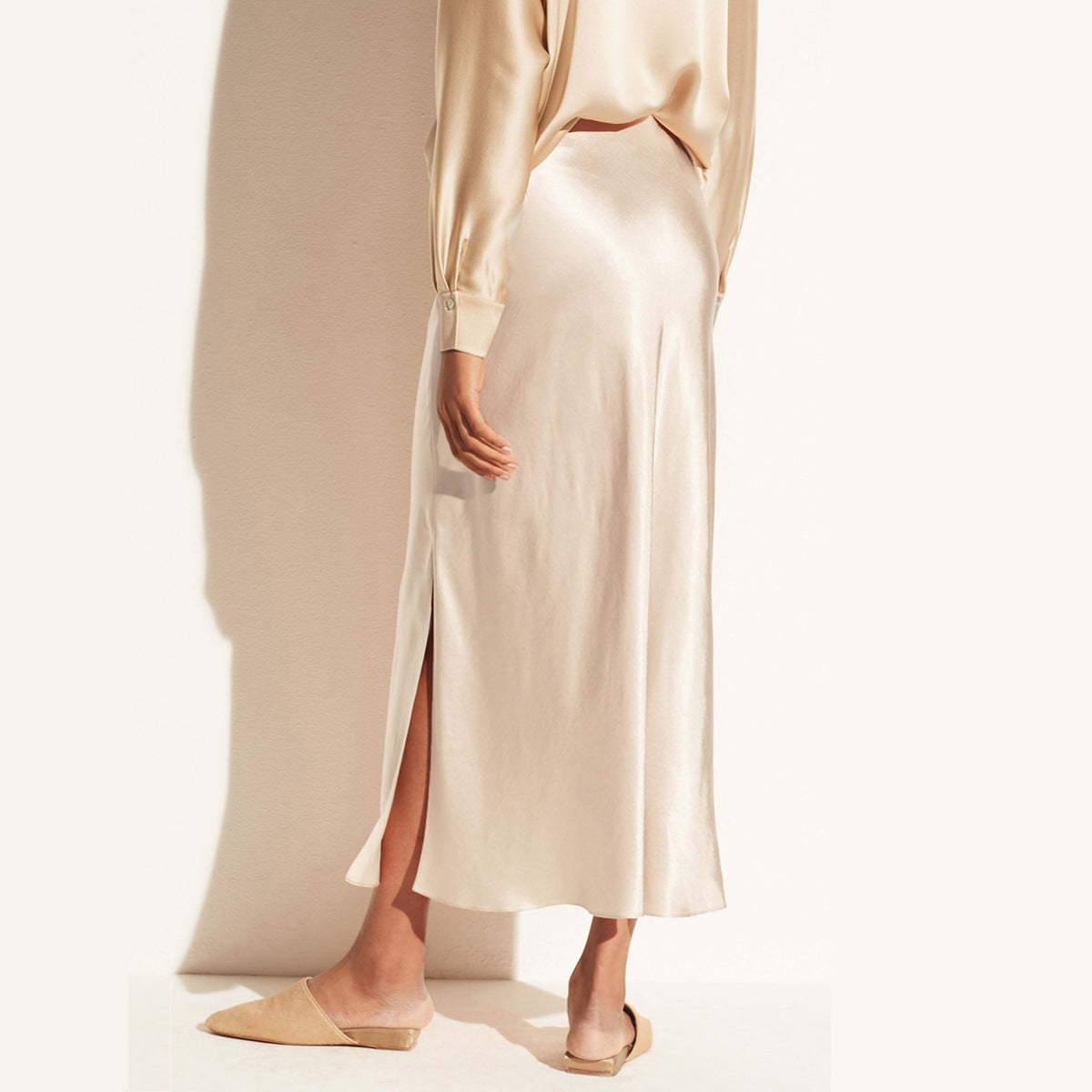 Side-Slit Maxi Skirt