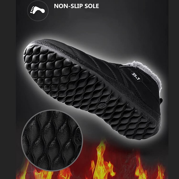 Winter Snow Boots For Women & Men - Warm Ankle Boots Slip On