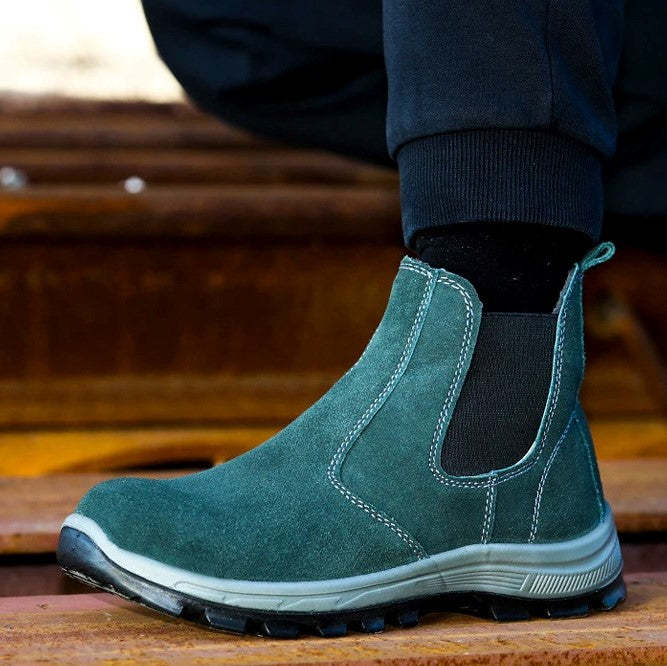 Men Boots Winter Keep Warm Fur Lined Orthopedic Shoes