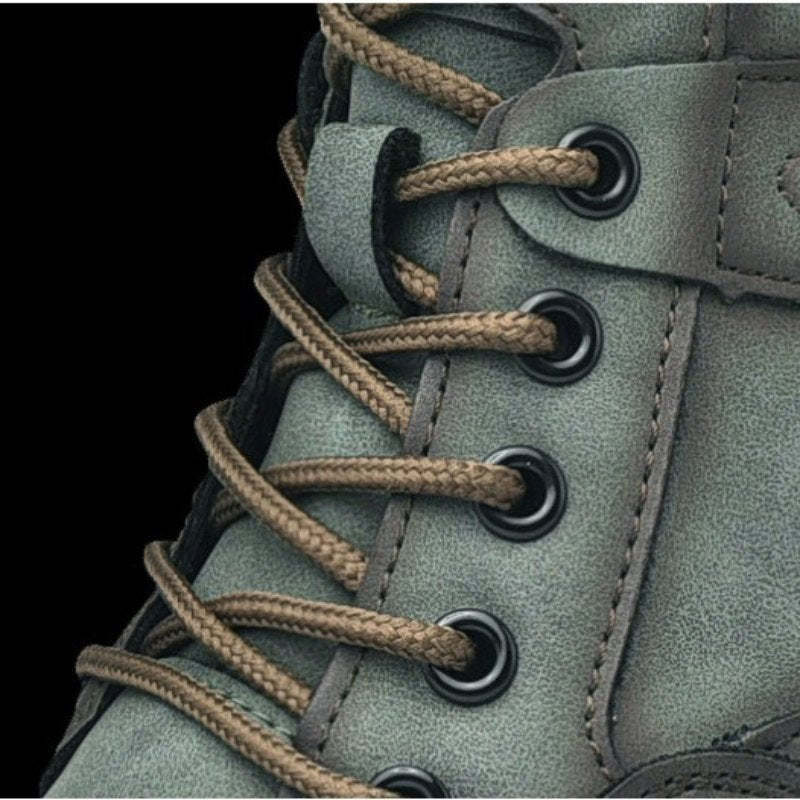 Men Casual Ankle Boots Leather Winter Orthopedic Shoes