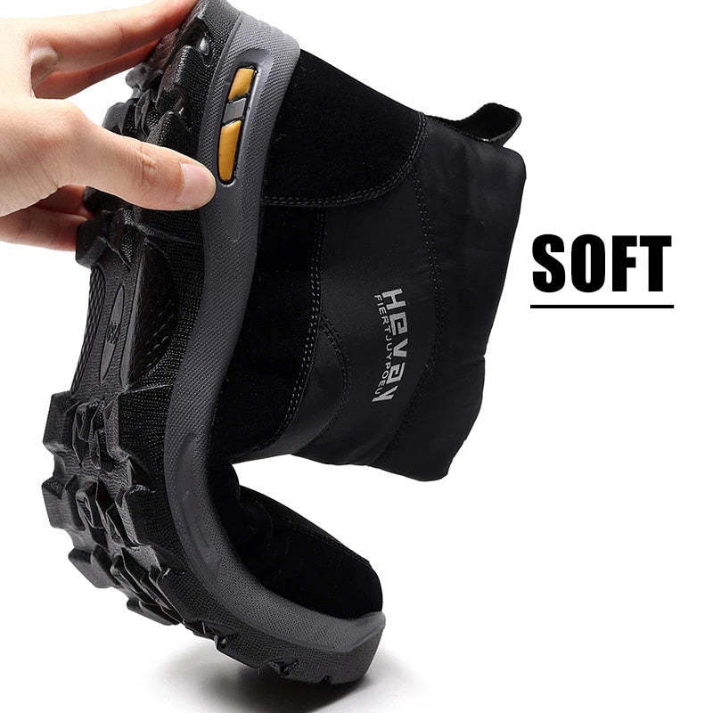 Orthopedic Snow Boots For Men Cushion Ankle Winter Shoes