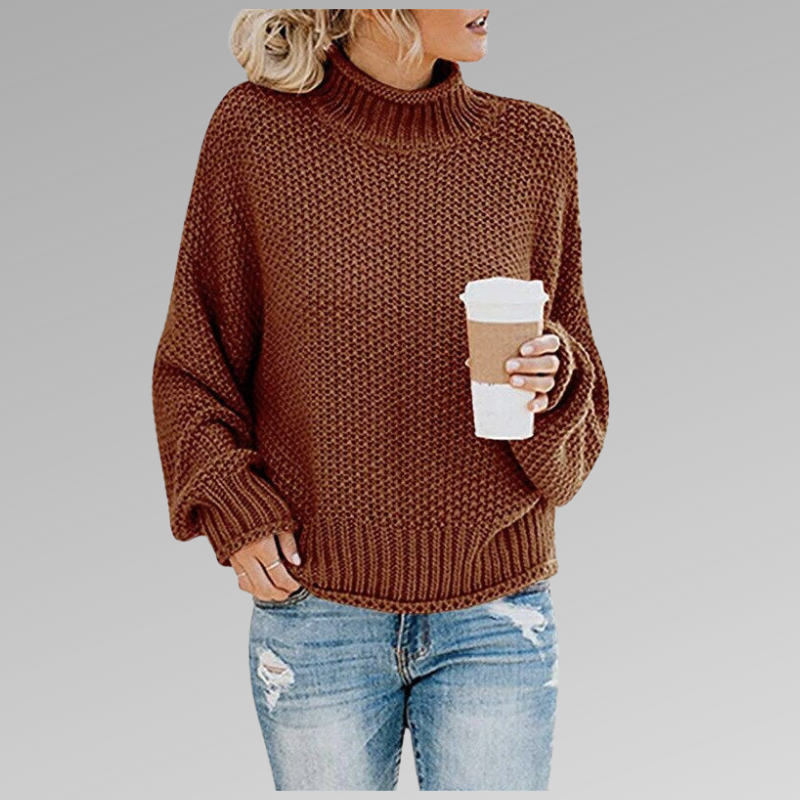 High Neck Knitted Sweater