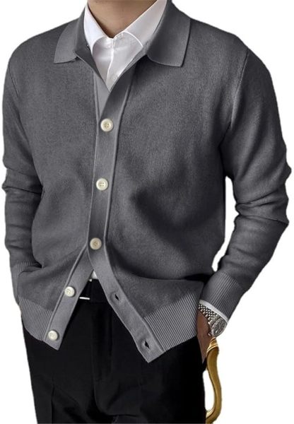 Classic Knit Cardigan For Men