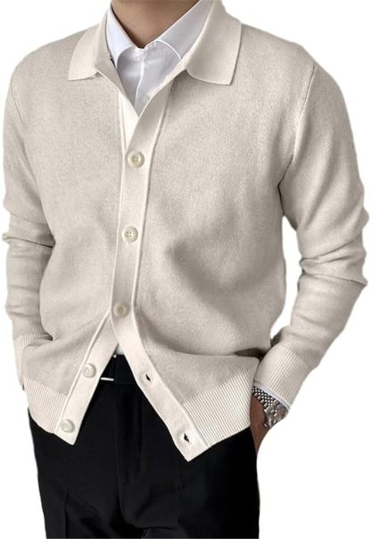 Classic Knit Cardigan For Men
