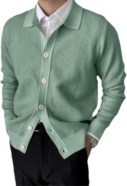 Classic Knit Cardigan For Men