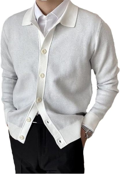 Classic Knit Cardigan For Men