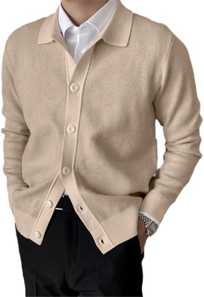 Classic Knit Cardigan For Men