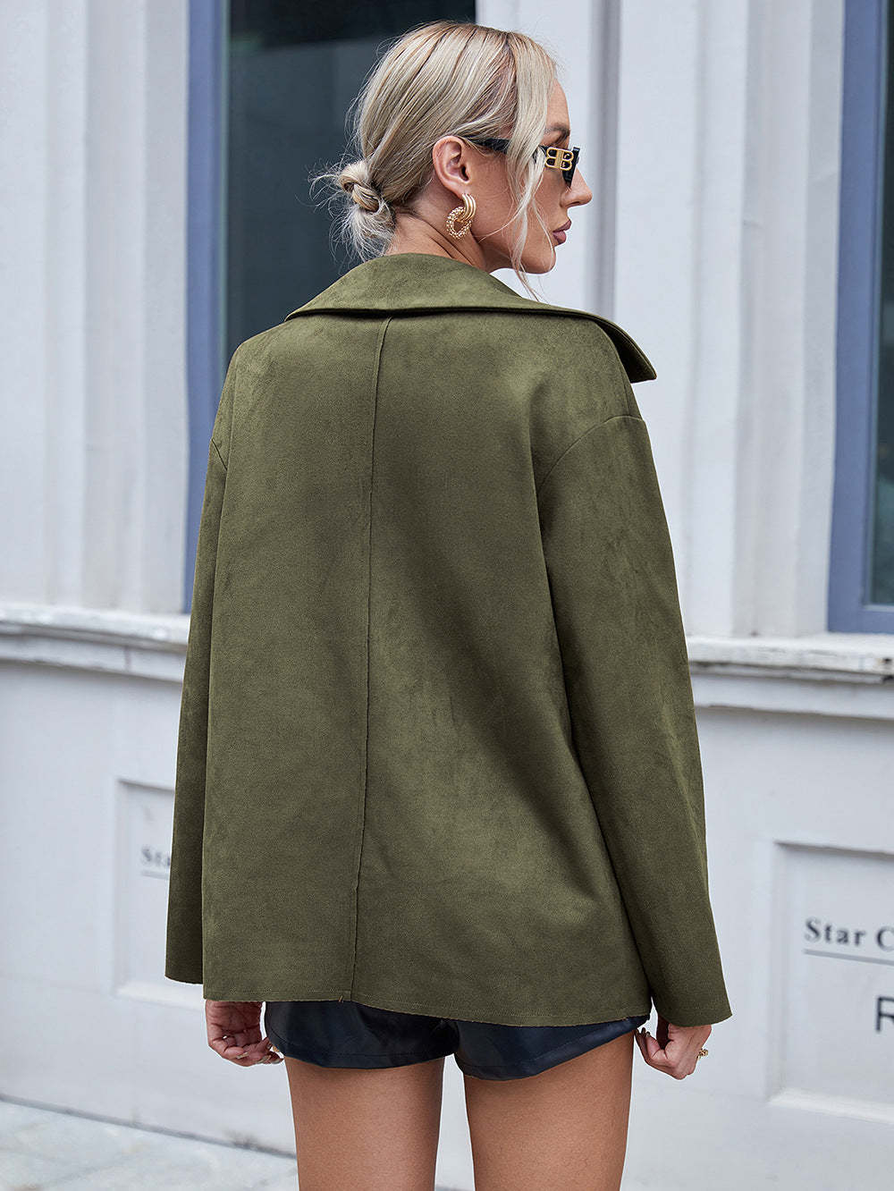 Urban Elegance Vegan Suede Jacket