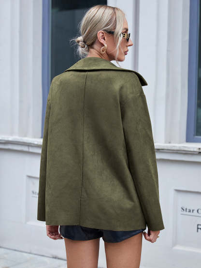 Urban Elegance Vegan Suede Jacket