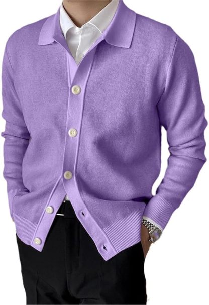 Classic Knit Cardigan For Men