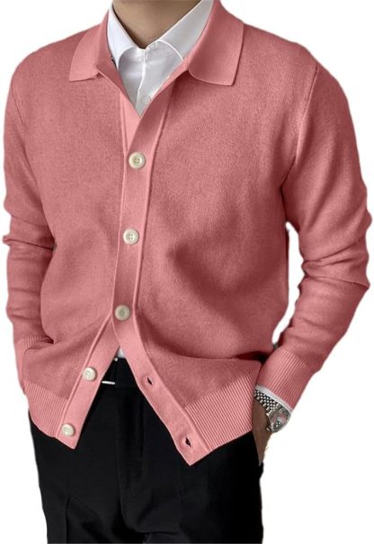 Classic Knit Cardigan For Men