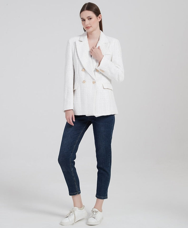 Breasted Blazer With Structure