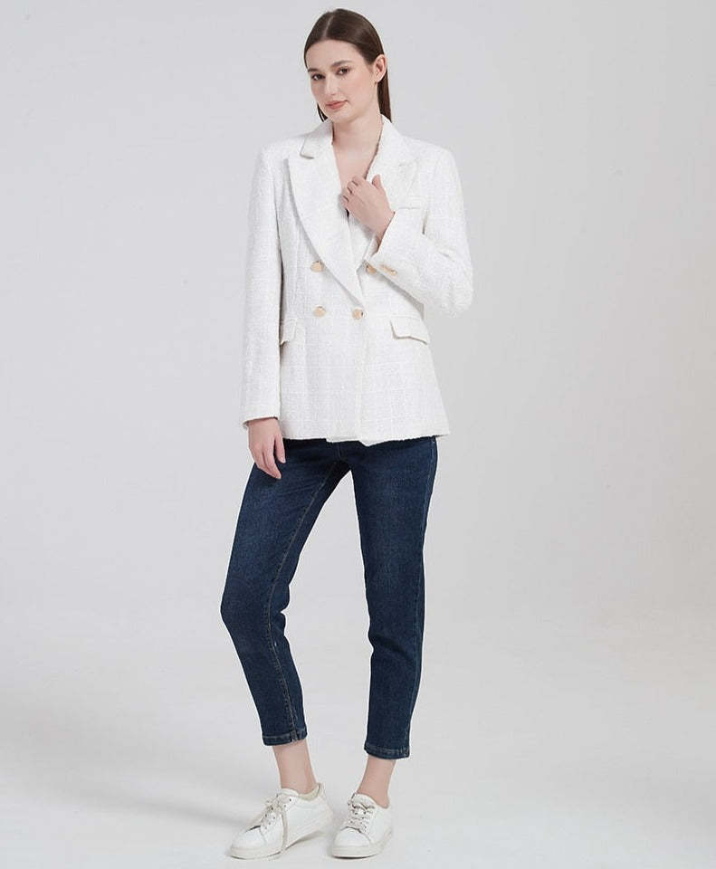 Breasted Blazer With Structure