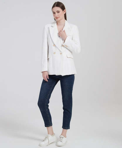 Breasted Blazer With Structure