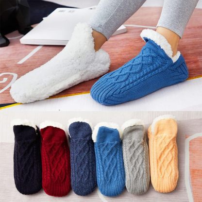 Thermal Socks Ultra Warm Non-Slip Yarn Fur Indoor Slipper Socks