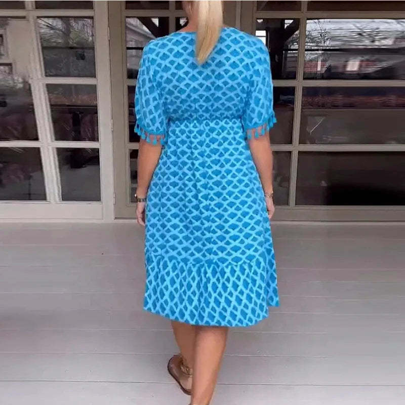Floral V-neck Dress