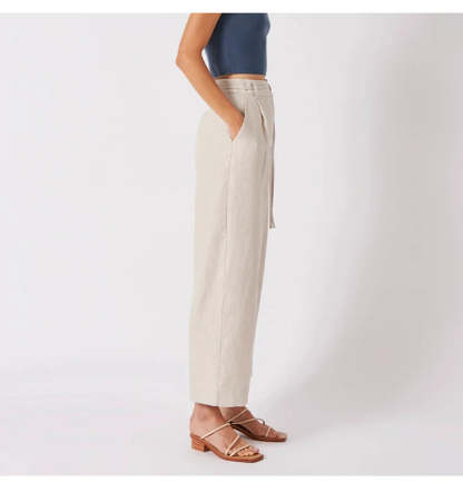 Linen Wide-Leg Trousers