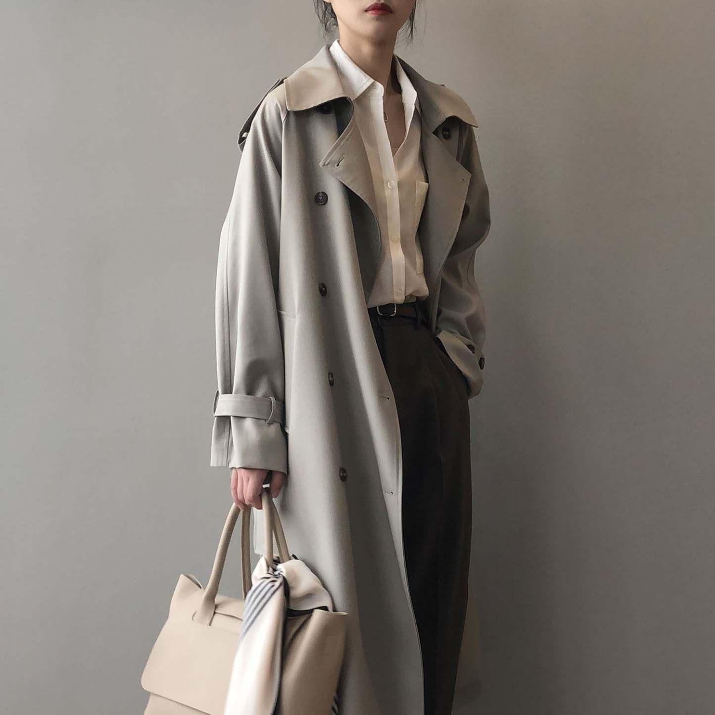 Breasted Trench Coat