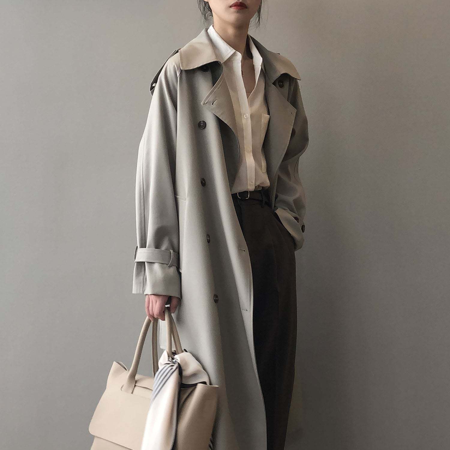 Breasted Trench Coat