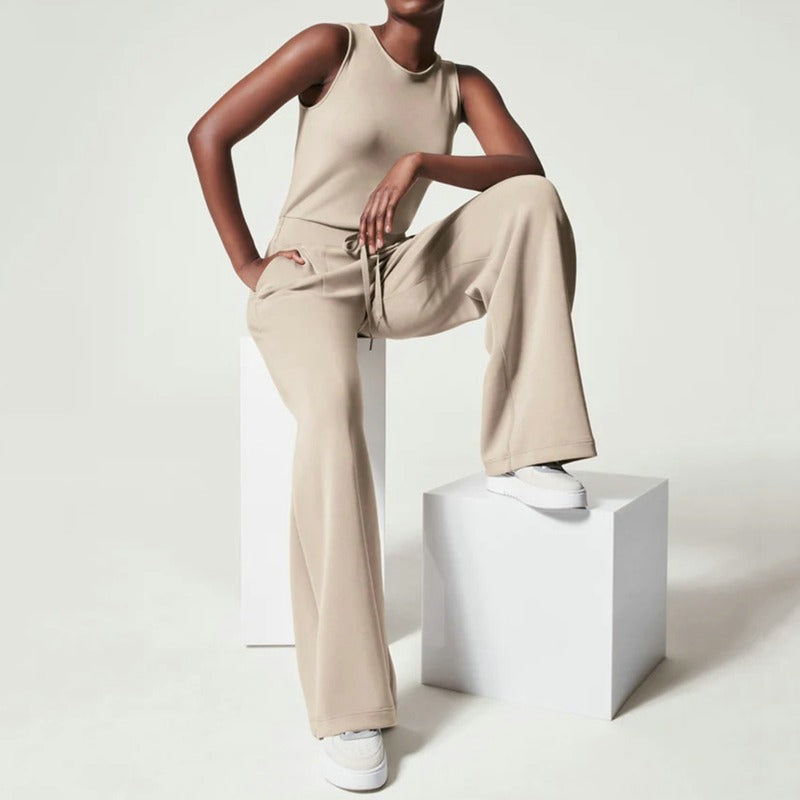 Air Essentials Sleeve Plain Jumpsuit